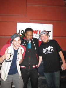 Young Steff on deck with School Boy Q fans