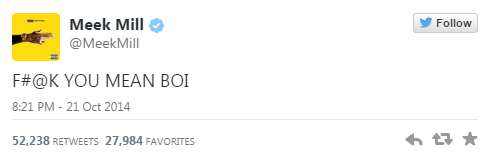 meek tweet