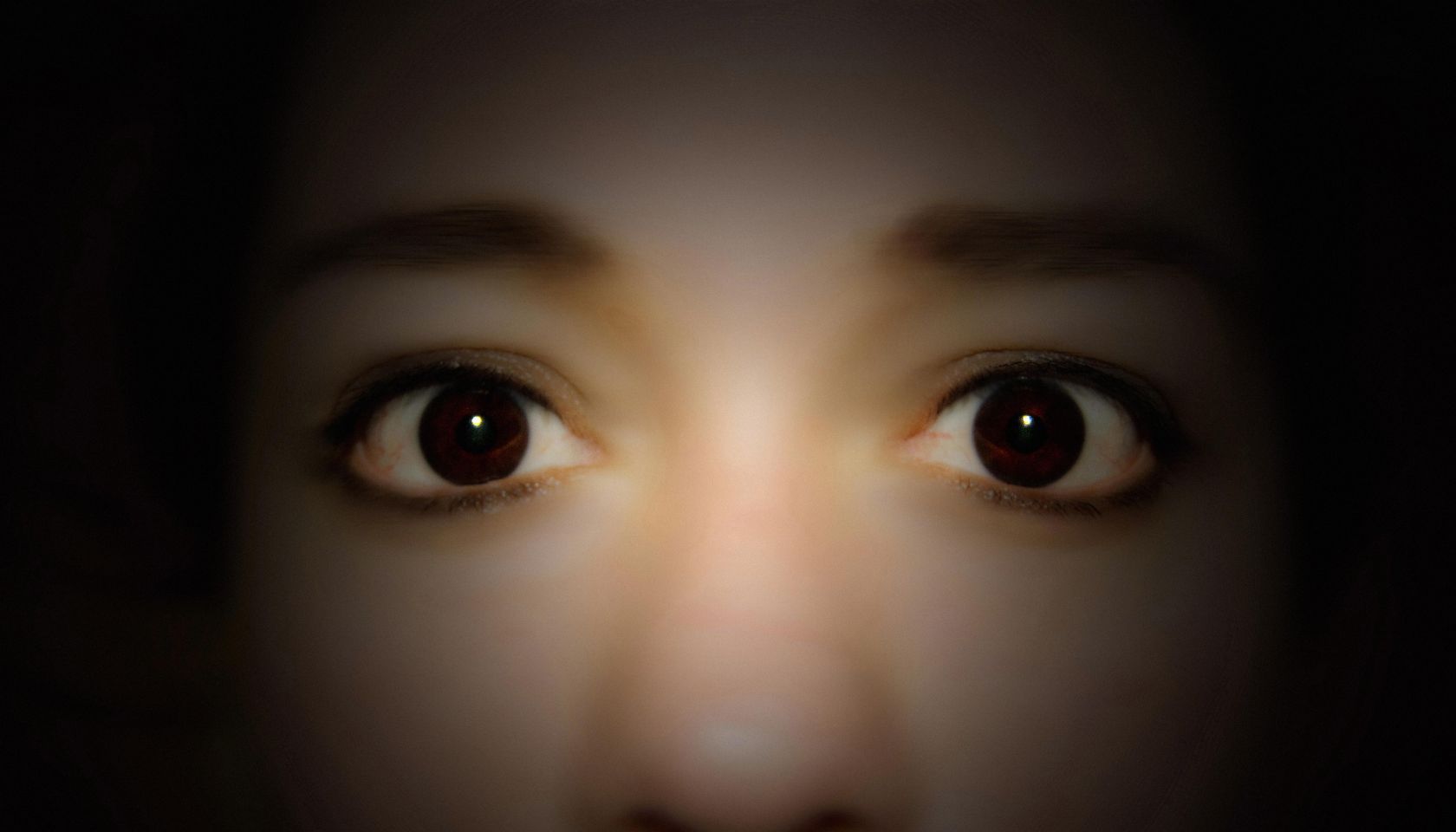 Close-up of a woman's eyes