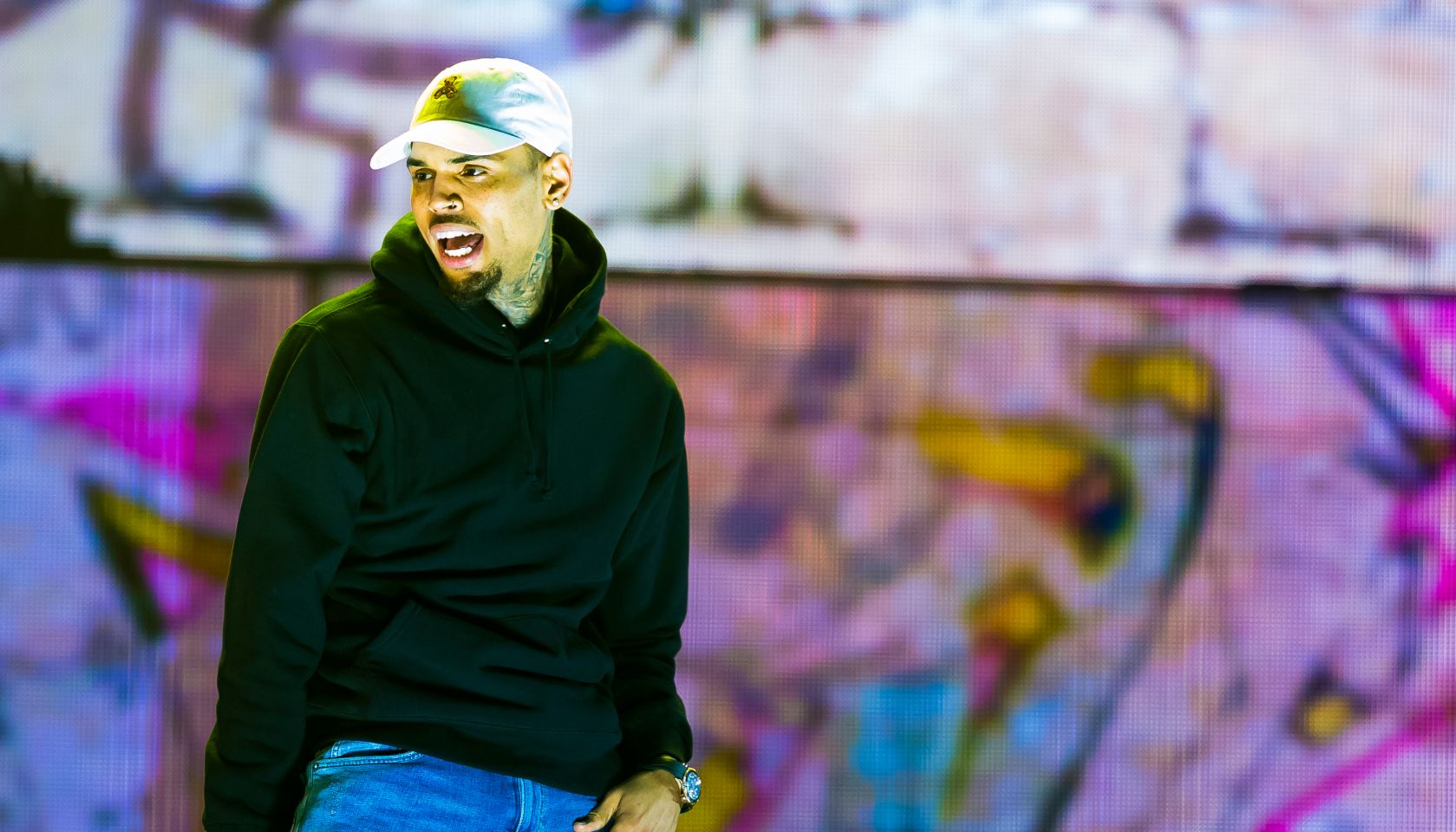 Chris Brown Performs in Concert in Oslo