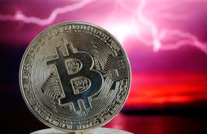 Digital Cryptocurrency Bitcoin : Illustration