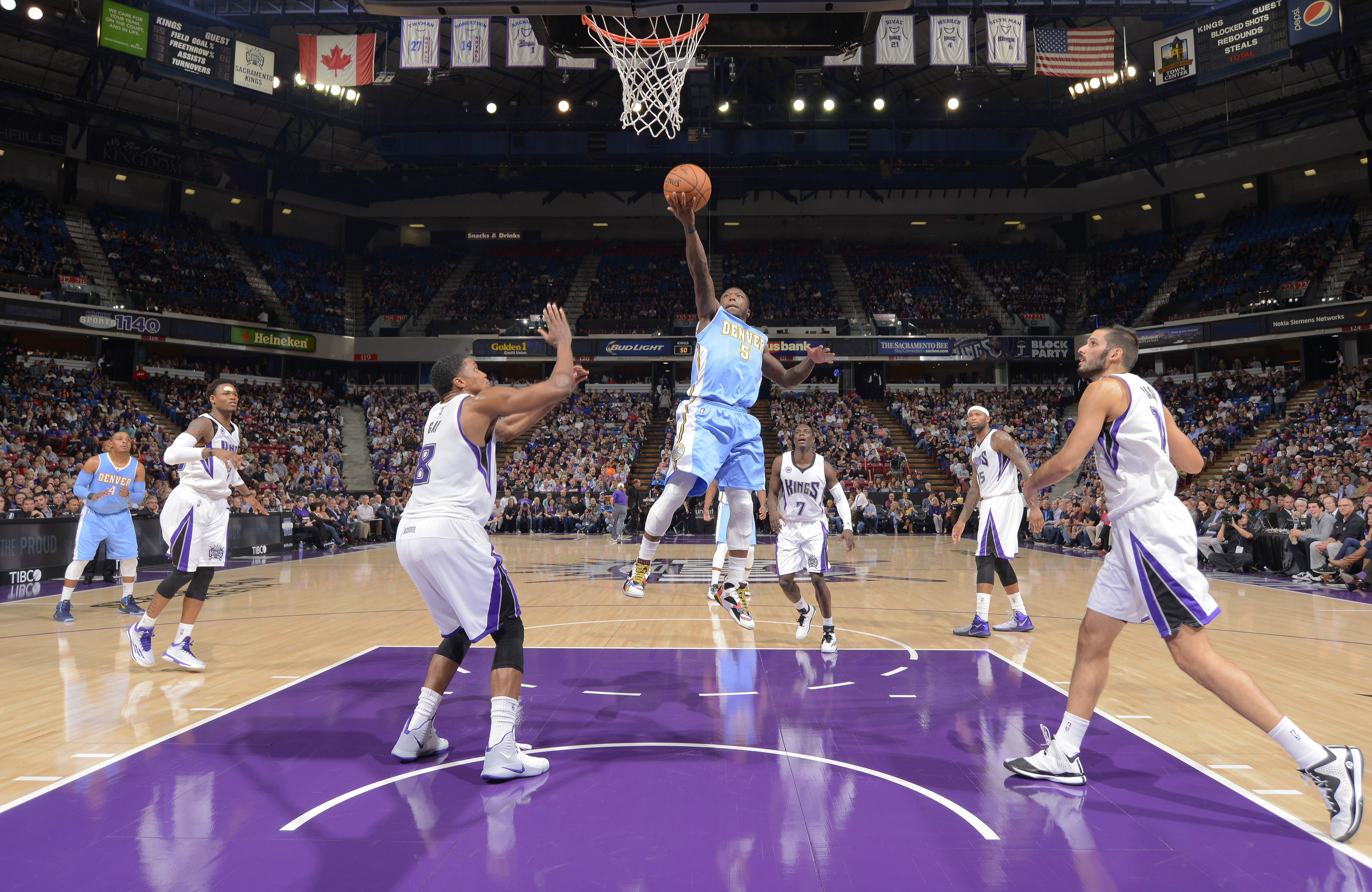 Denver Nuggets v Sacramento Kings