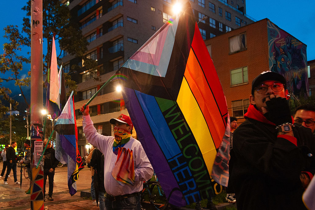 Demonstration against the transfemicide of Sara Millerey a woman tourtured and killed in northern Colombia