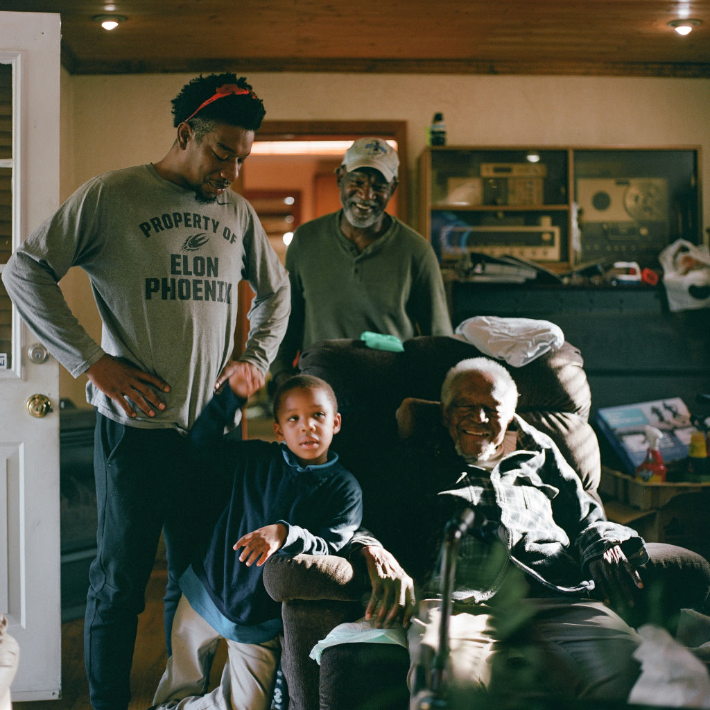 Daronce Daniels, left, who is a Village of Lincoln Heights coun